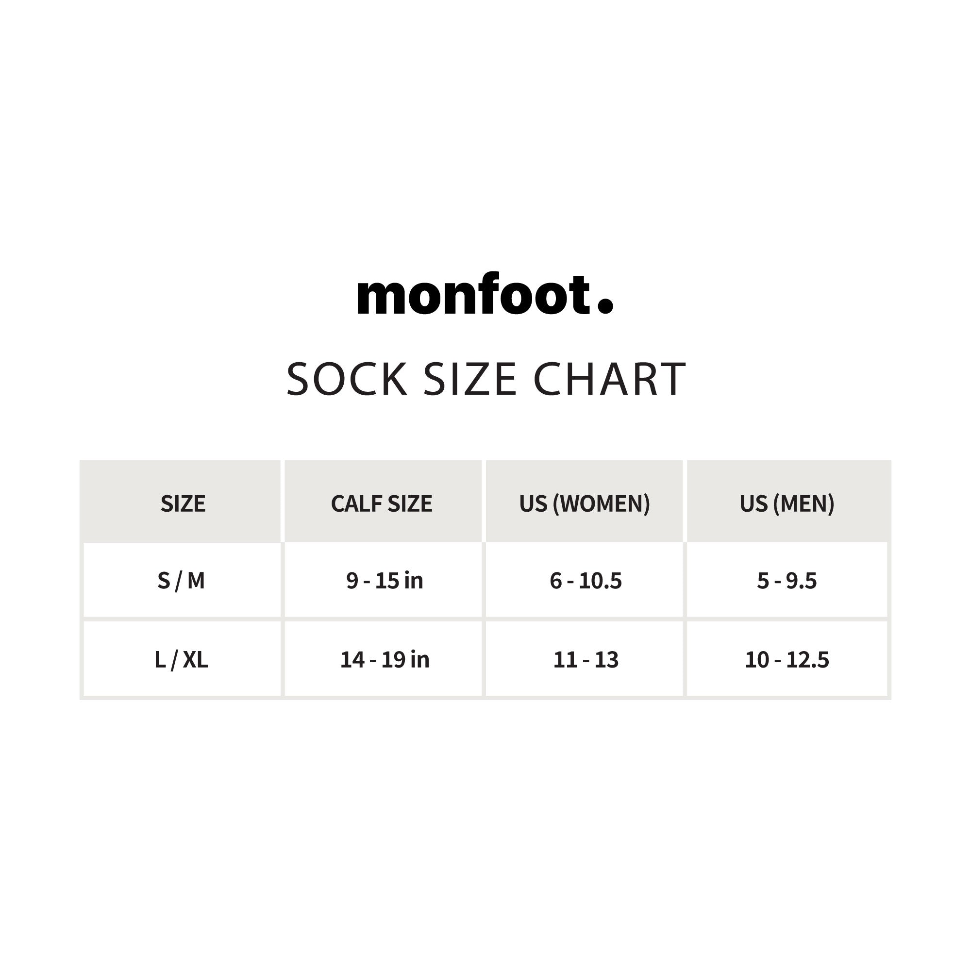 Monfoot Graduated 15-20mmHg ComfortFeet Compression Socks