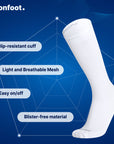 Monfoot Graduated 15-20mmHg ComfortFeet Compression Socks