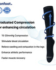 Monfoot Graduated 15-20mmHg ComfortFeet Compression Socks
