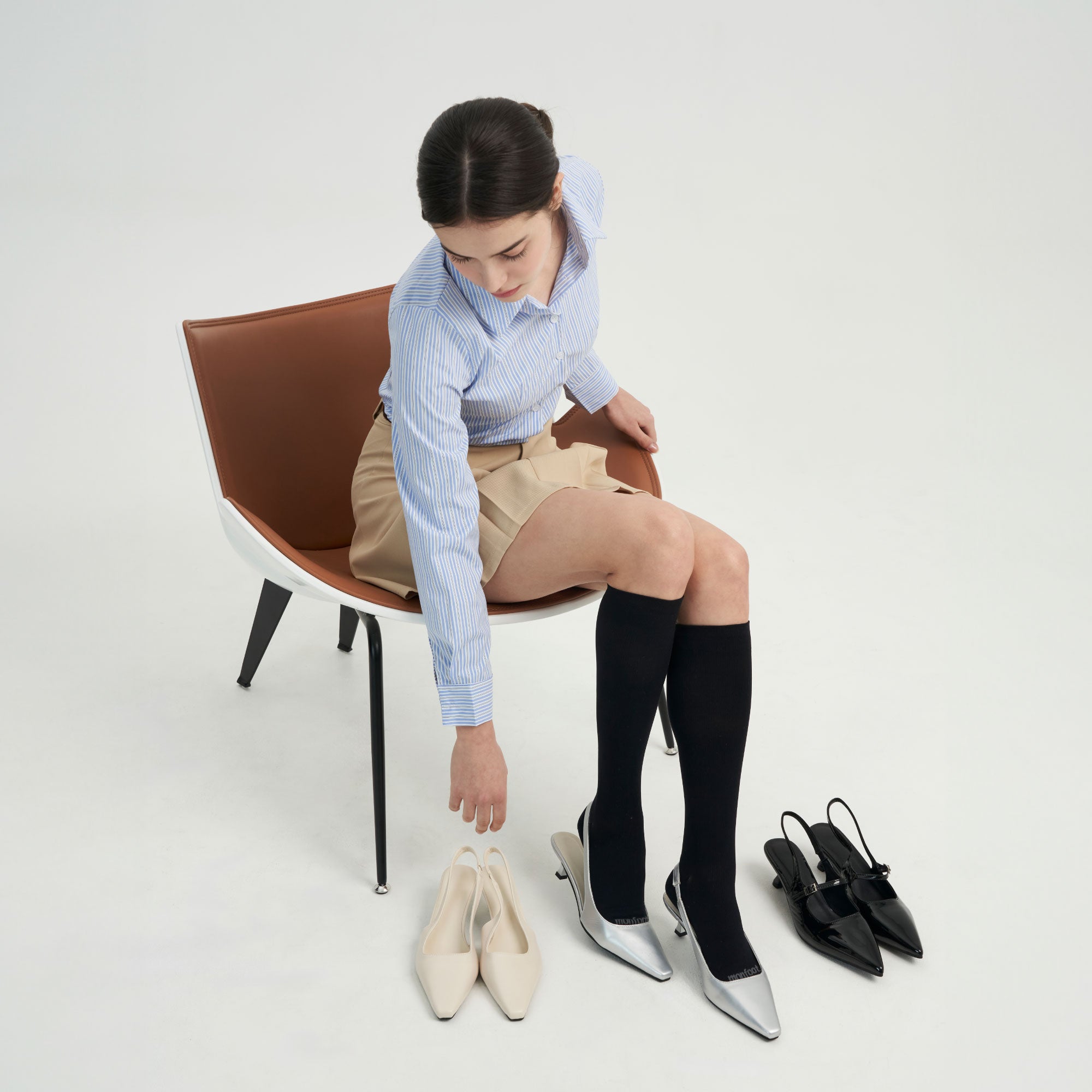 Monfoot Graduated 15-20mmHg ComfortFeet Compression Socks