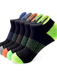 A group of men's socks with different colors.