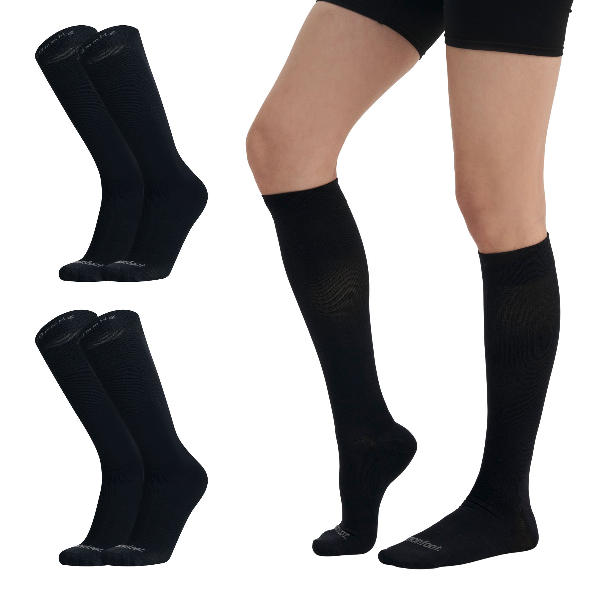 Monfoot Graduated 15-20mmHg ComfortFeet Compression Socks