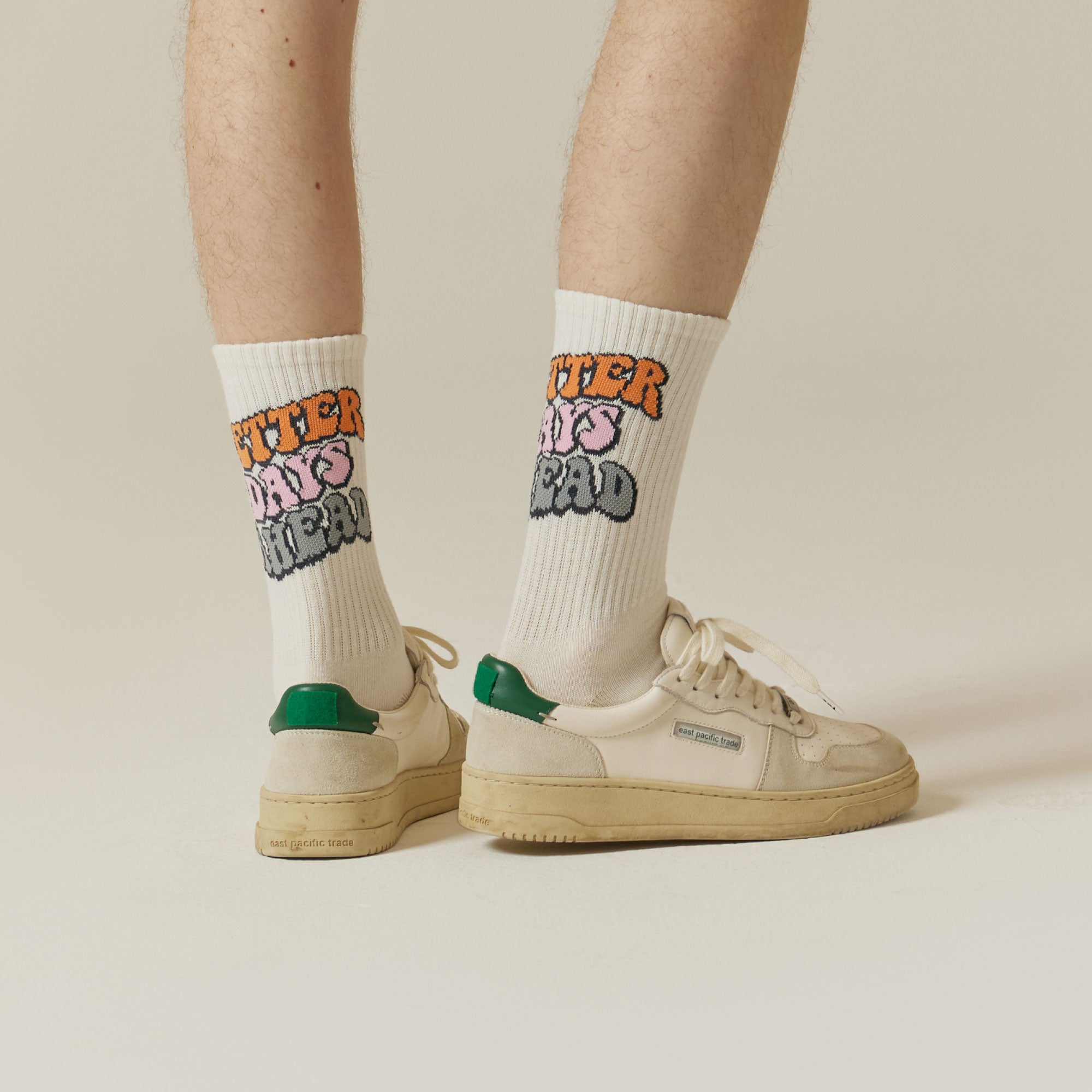 Person wearing socks.