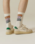 Person wearing socks.