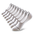 A bunch of white socks sitting on top of each other.