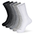Five pair of white socks.