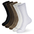 Five pairs of men's socks in different colors.