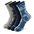 Five pair of white socks.