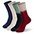 Five pairs of socks with different colors.