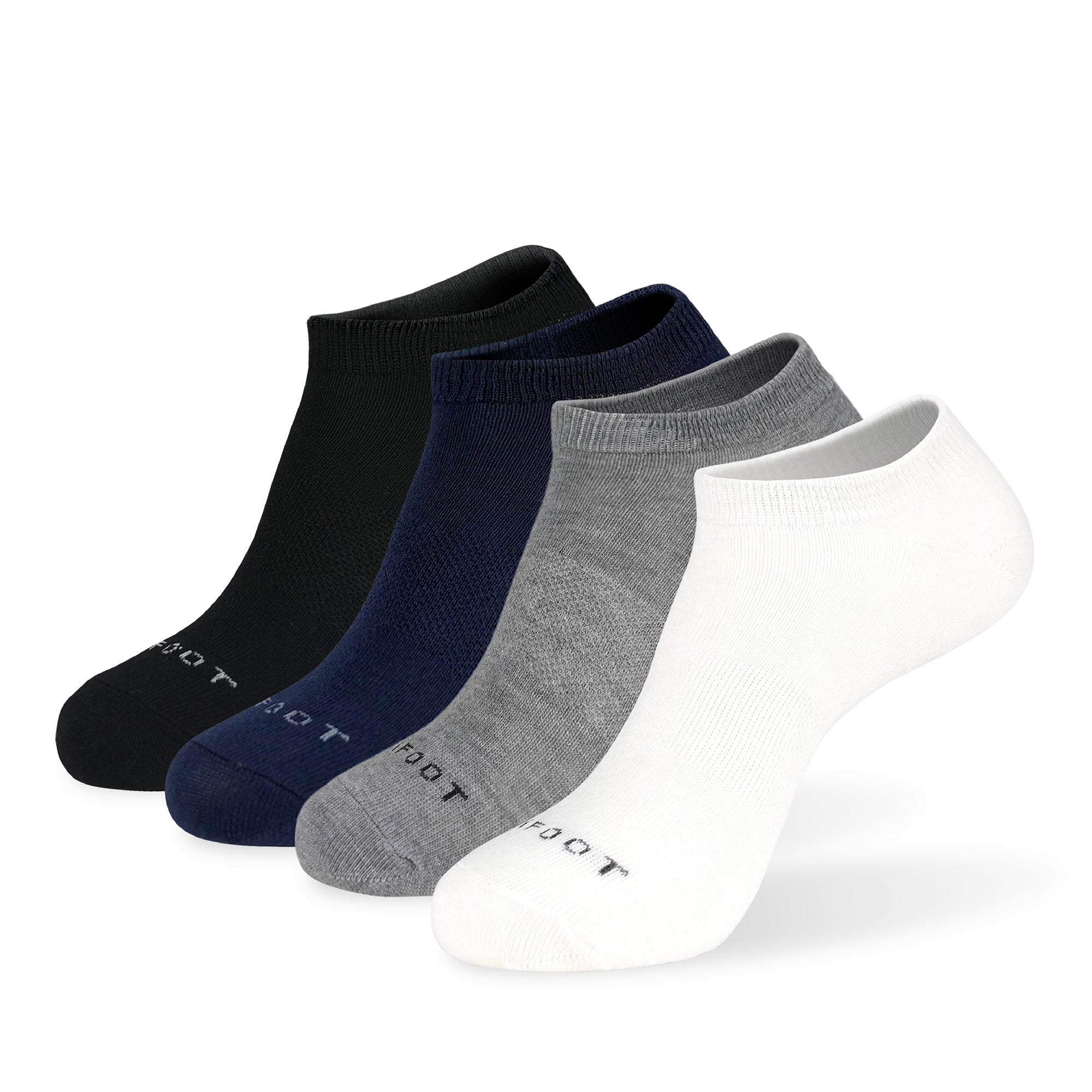 Five pairs of men's ankle socks.