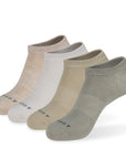 Five pairs of socks with no show socks.