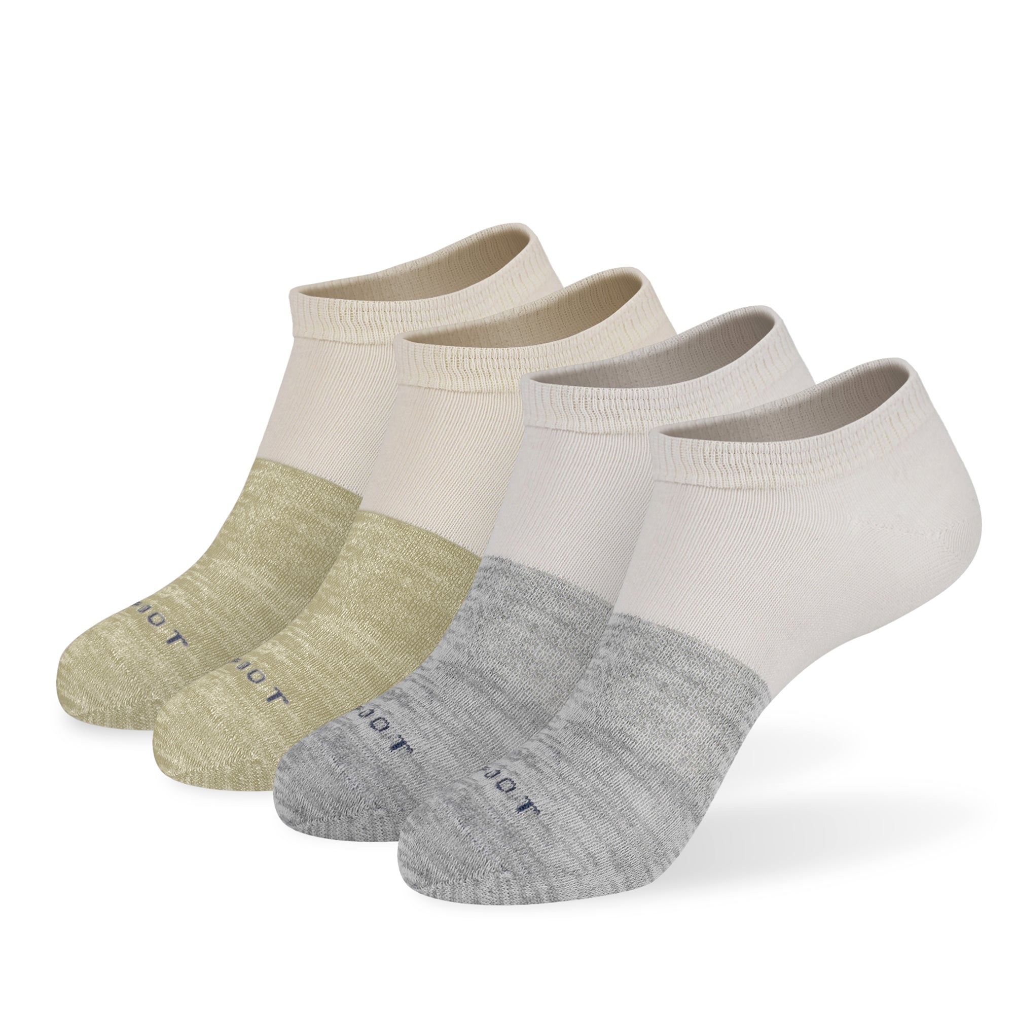 Five pair of white socks.