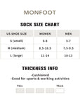 A women's size chart for a sock size chart.