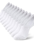 Six pair of white socks.