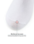 A white pillow with a red dot on it.