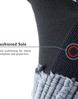 Sock detail showing construction details.