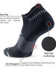 A close up of a pair of black socks.