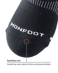 Sock detail showing construction details.