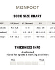 A women's size chart for a sock size chart.