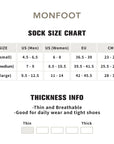 A women's size chart for a sock size chart.