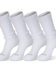 Three pair of white socks.