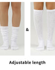 A pair of white socks and a pair of white socks.