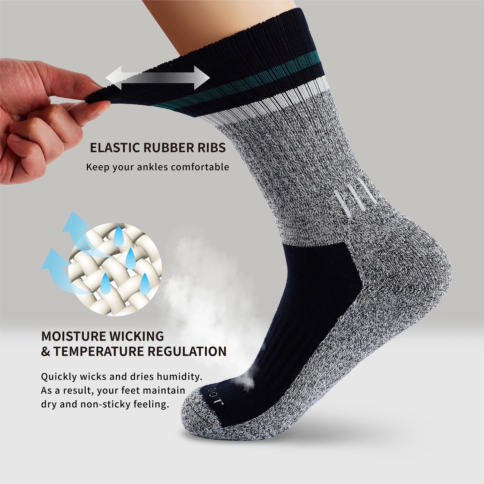 Person wearing socks.