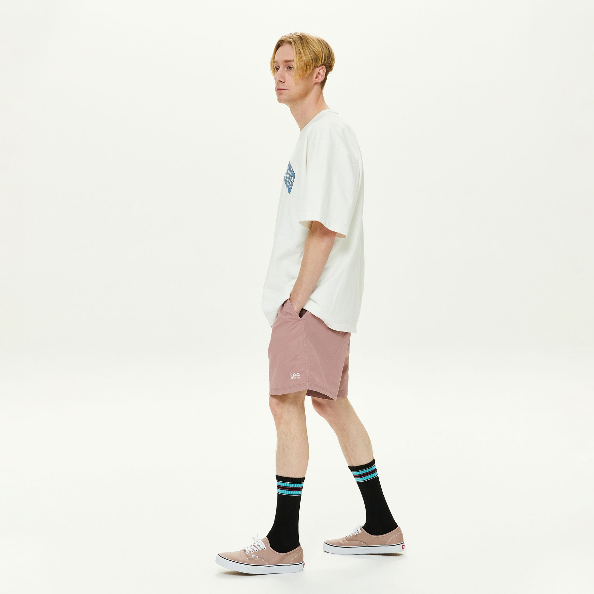 Athletic Cushion Double Stripes Crew 3 Pairs Socks.