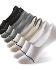 Six pairs of men's socks with different colors.