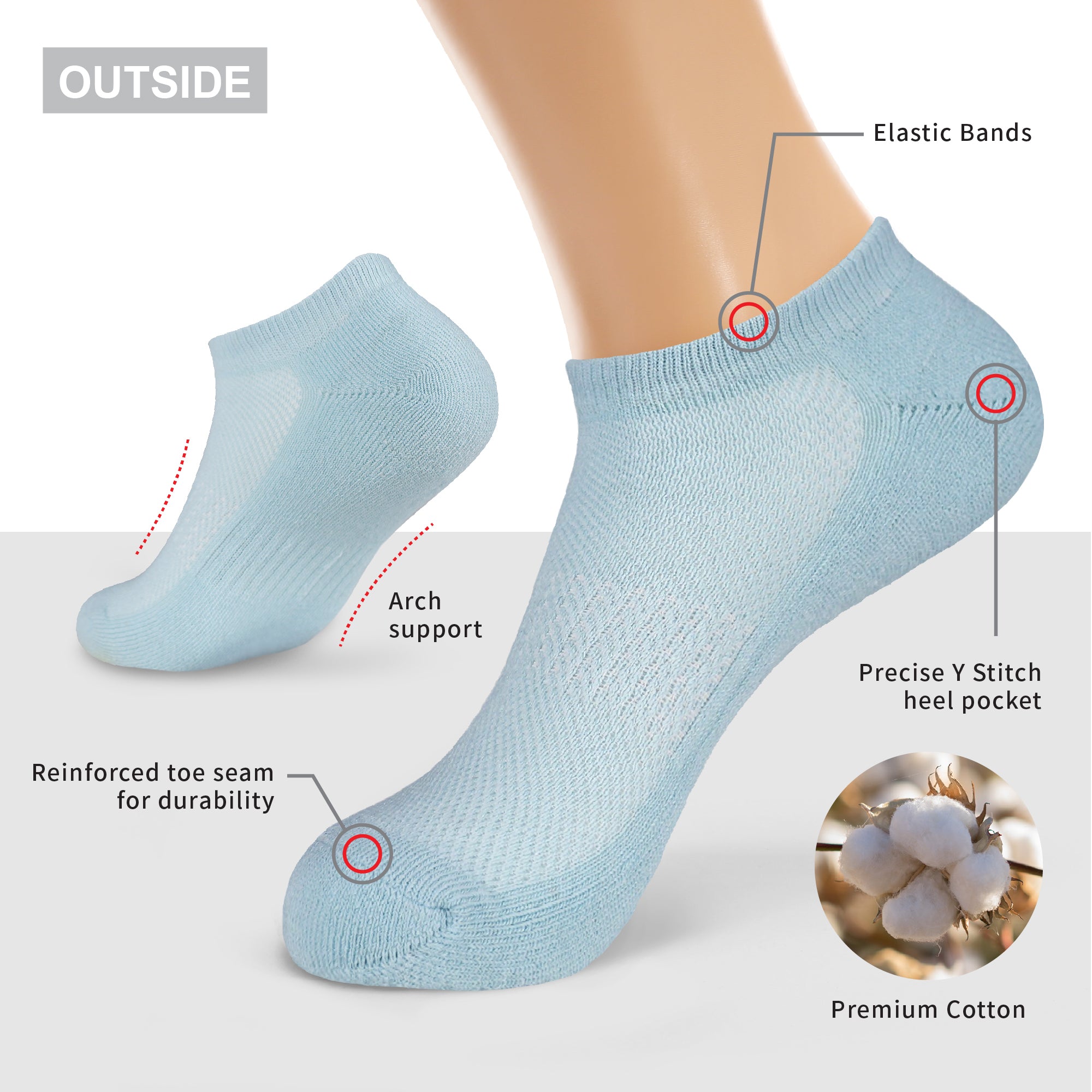 Person wearing socks.