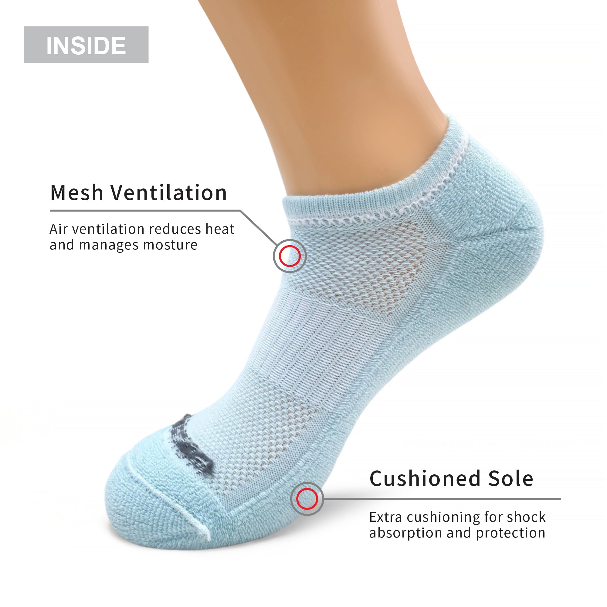 Person wearing socks.