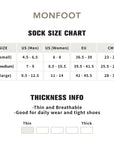 A women's size chart for a sock size chart.