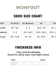 A women's size chart for a sock size chart.