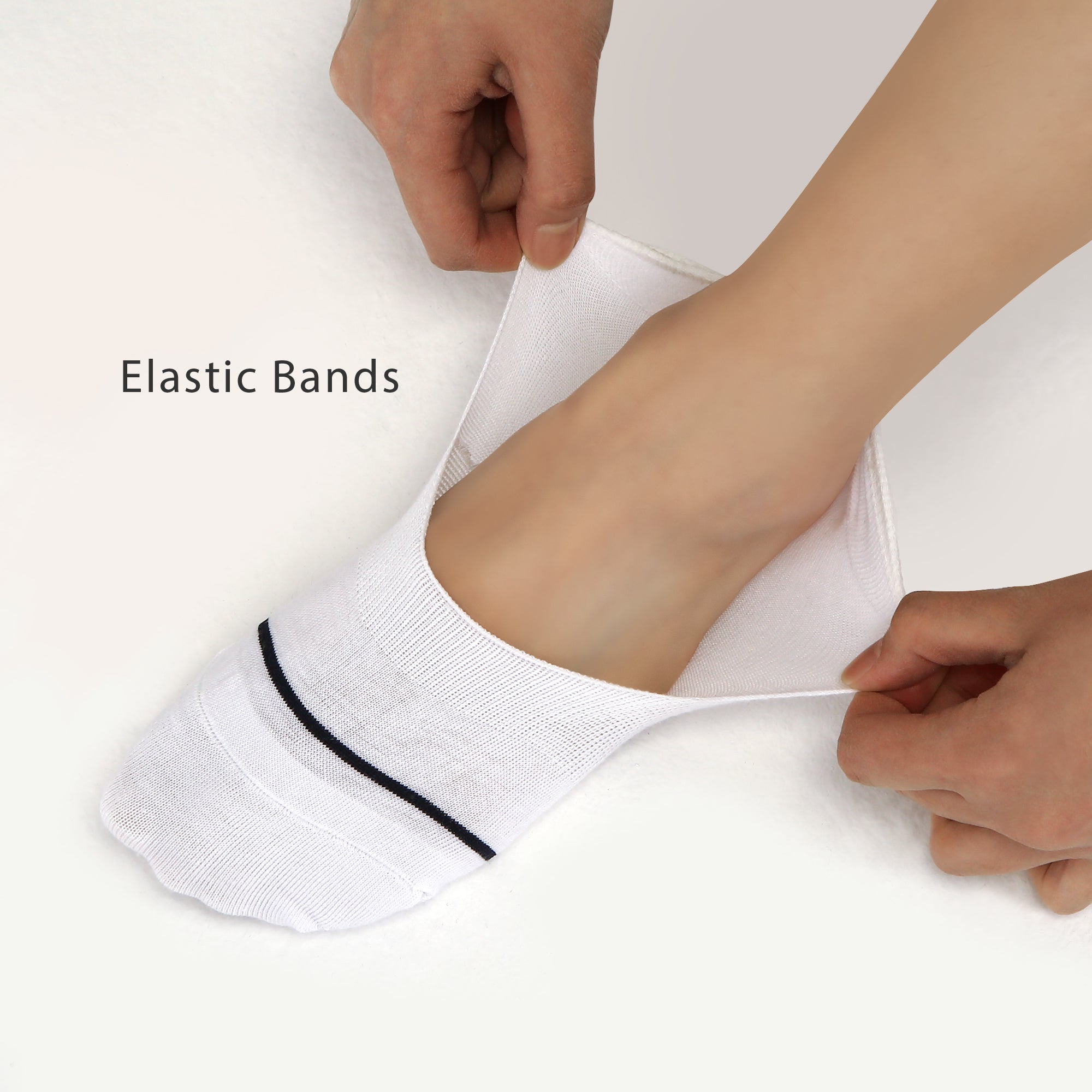 Ultra Grip Invisible No-Show Socks with Silicone Heel Grips (8-Pack)