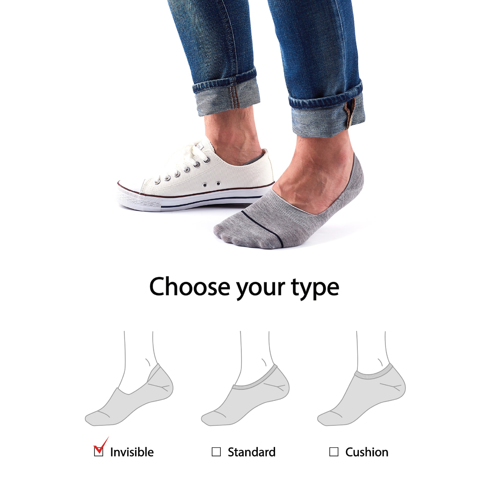 Person wearing socks.