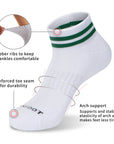 Cushioned Stripe Quarter 6 Pairs Socks