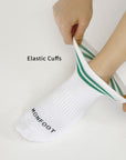 Cushioned Stripe Quarter 6 Pairs Socks