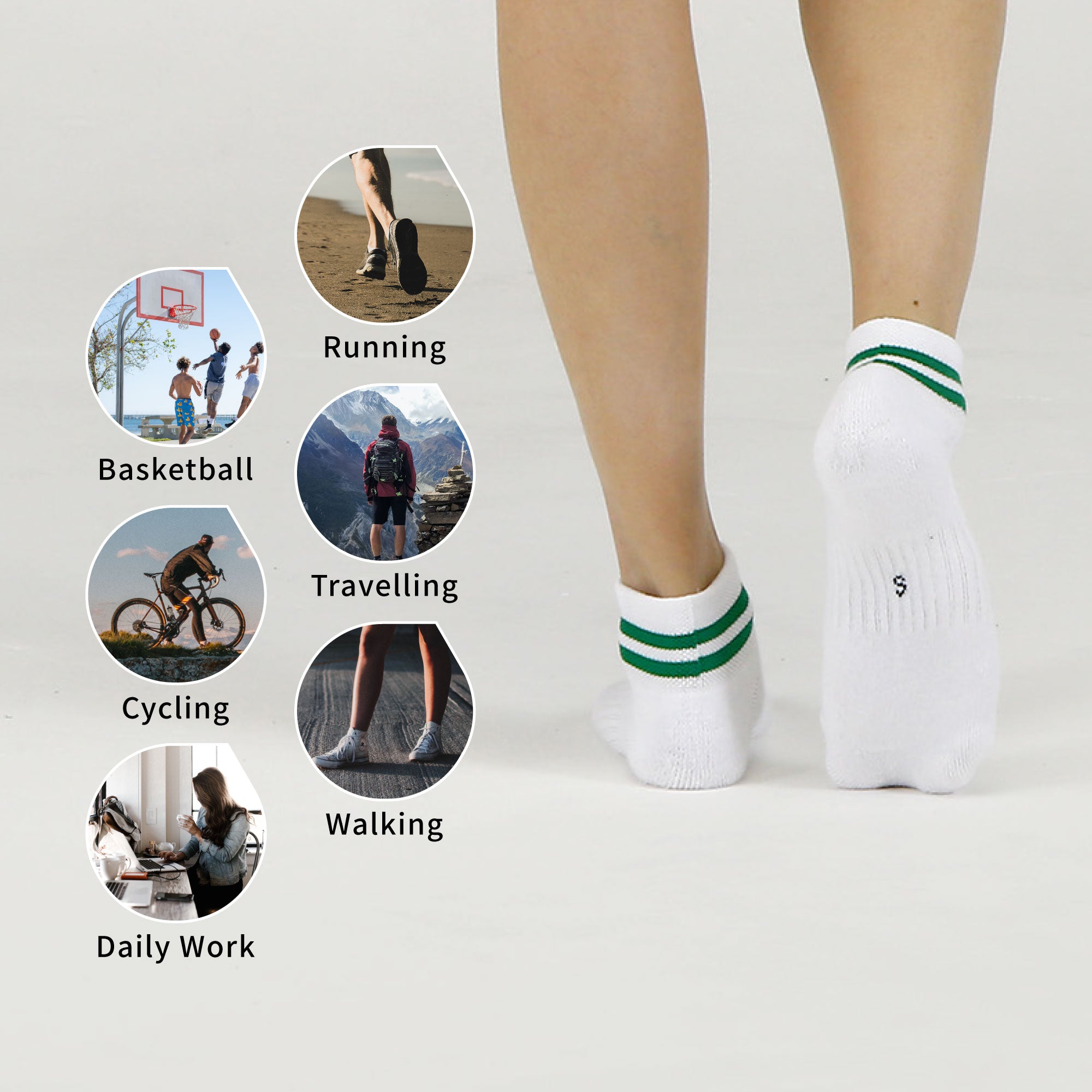 Person wearing socks.