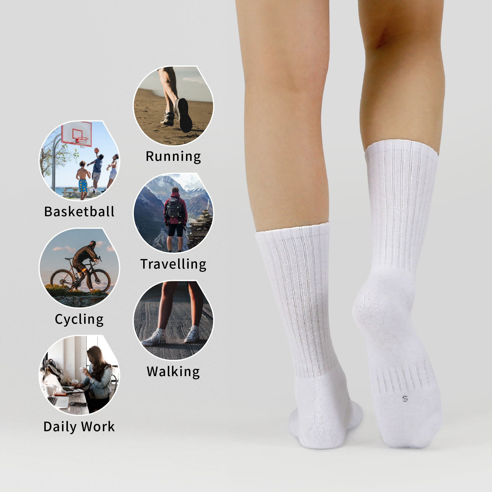 Person wearing socks.