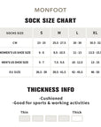 A women's size chart for a sock size chart.