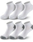 Five pair of white socks.