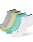 Five pairs of socks with different colors.