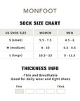 A women's size chart for a sock size chart.