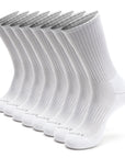 A group of white socks sitting on top of each other.