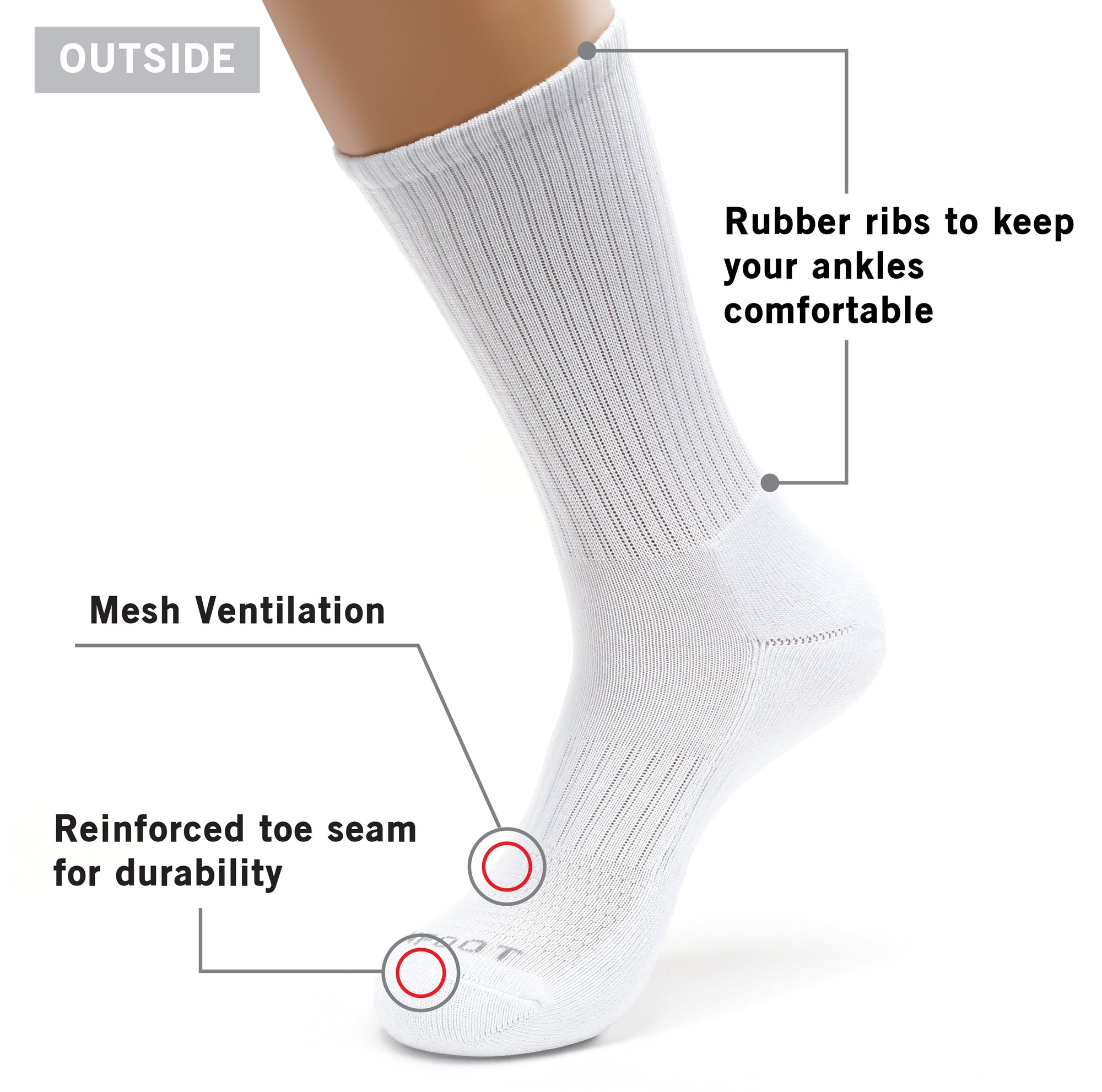 Person wearing socks.
