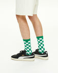 Checker-border Multi Crew 3 Pairs Socks