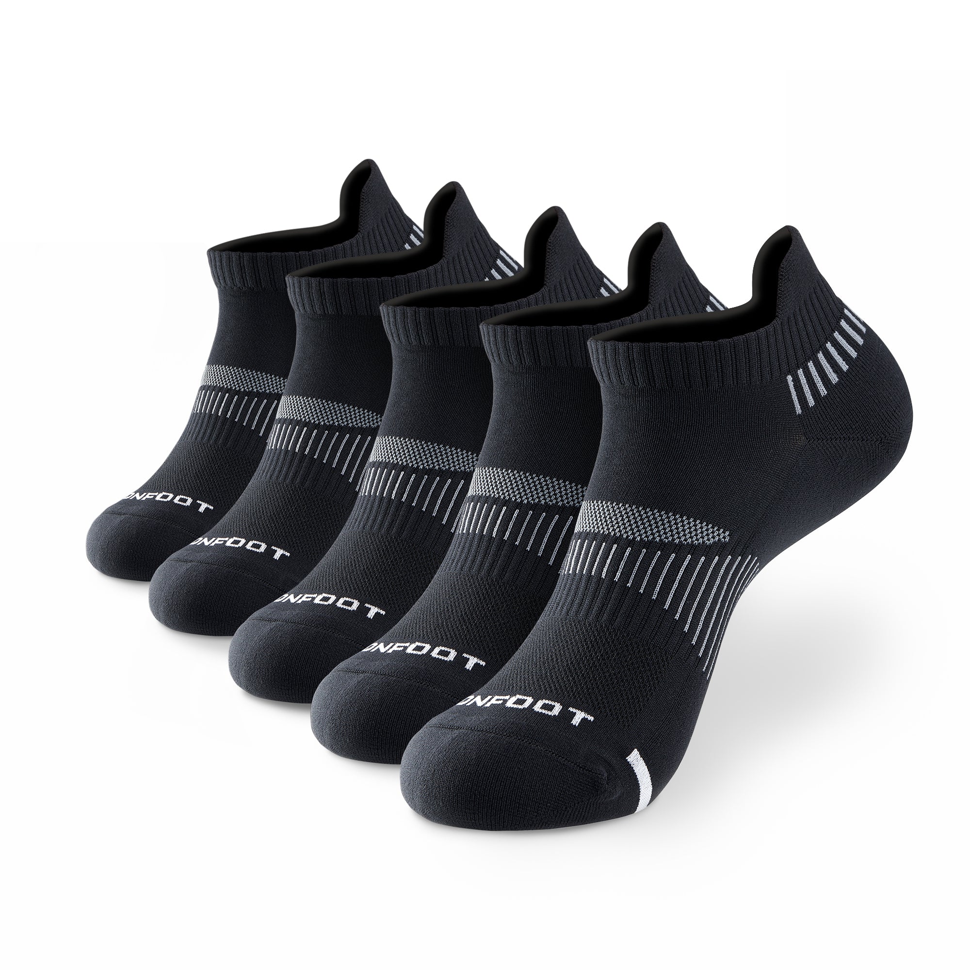 Athletic Silky Dry Ankle Tab 5-Pack Socks