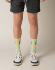 Soft Checker Boarder Crew 1 Pair Socks