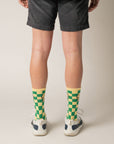 Soft Checker Boarder Crew 1 Pair Socks