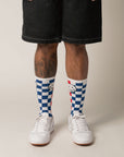 Soft Checker Boarder Crew 1 Pair Socks